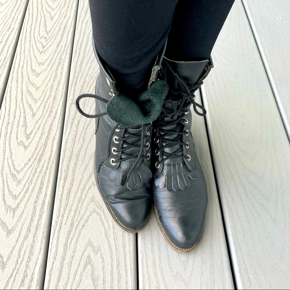 Justin Lace Up Boots Hiram L0506
